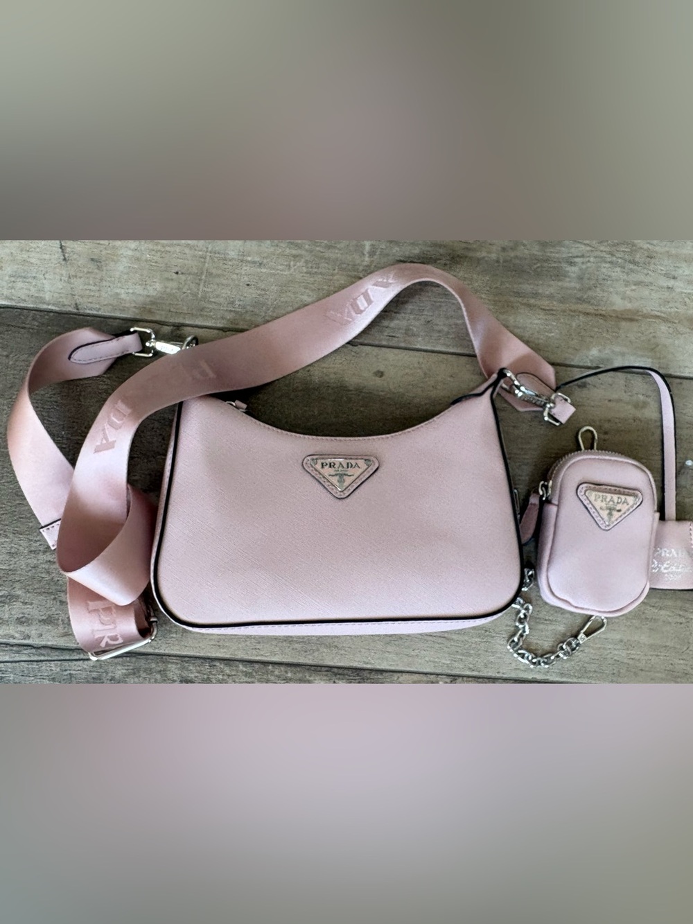 NWOT! Prada LOOK-A-LIKE Re-Edition 2005 Bag in Light Pink